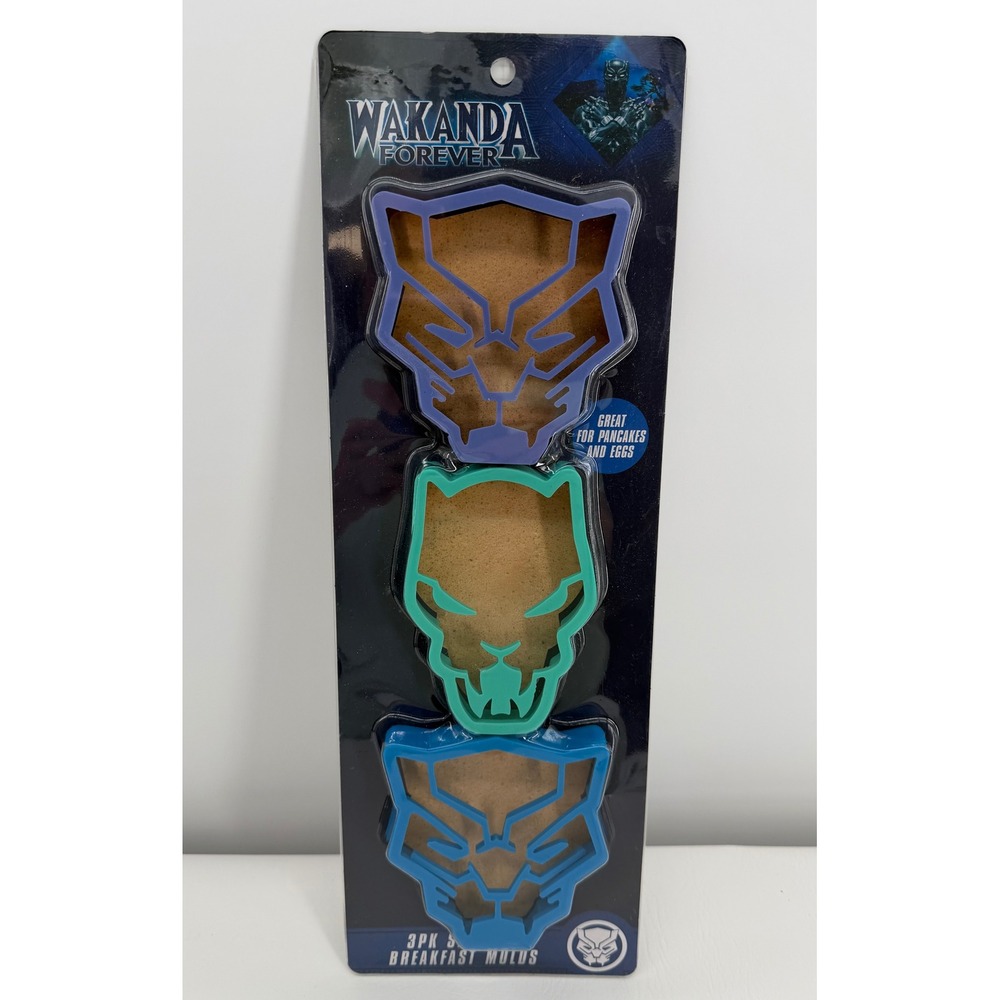 Marvel Black Panther Breakfast Molds 3PK Silicone Wakanda